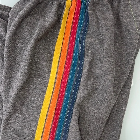 Aviator Nation Gray Sweatpants Cozy Athletic Loungewear - Picture 7 of 8